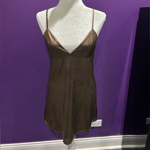 Super cute gold mini dress!